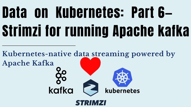 Data on Kubernetes: Part 6- Strimzi for running Apache Kafka